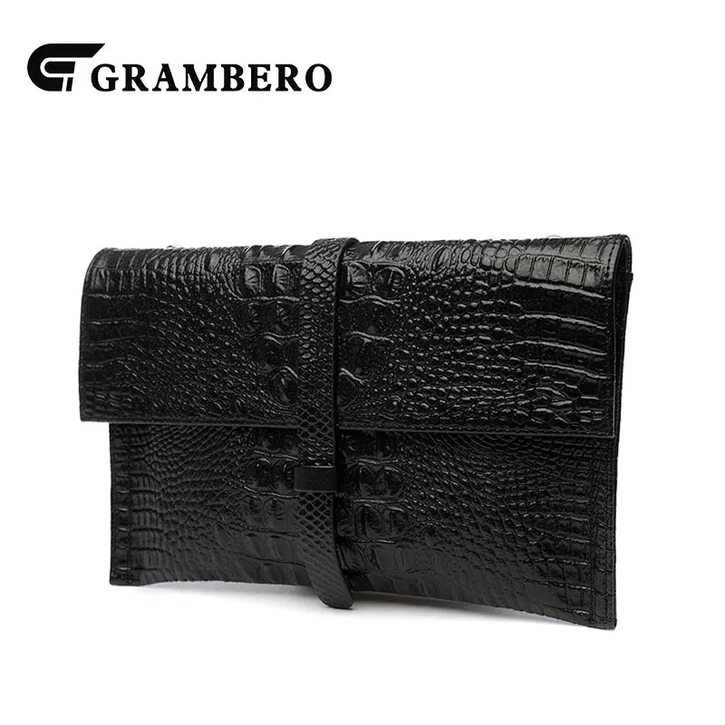 2018 новый стиль клатч конверт кошелек из натуральной кожи верх аллигатора большой