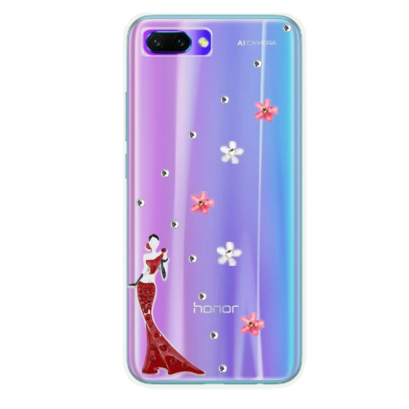 Чехол для Honor 10 lite 9 с блестящими стразами Huawei 7a pro 7c P20 Mate 20 Y6 Y9 Y5 Y7 Prime 2018 P Smart plus| |