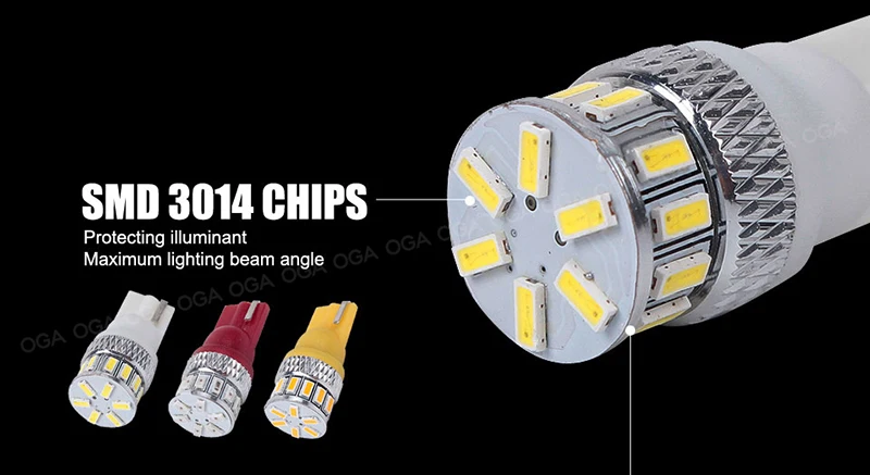 CN360 10 шт. большая акция супер яркий белый цвет T10 194 W5W SMD светодиодный Мощный Автомобильный клиновидный фонарь парковочная лампа DC12V