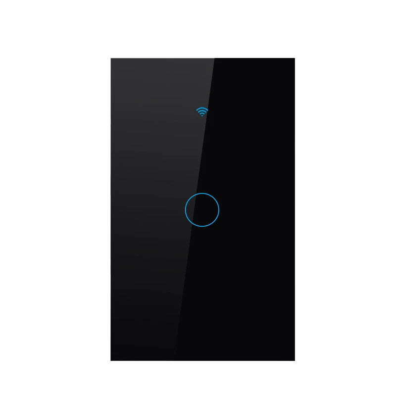 1 gang black Lonsonho Wifi умный переключатель US 1 2 3 4 банда умный настенный сенсорный панельный светильник переключатель Tuya Smart Life приложение работает с Alexa Google Home - Комплект: 1 gang black