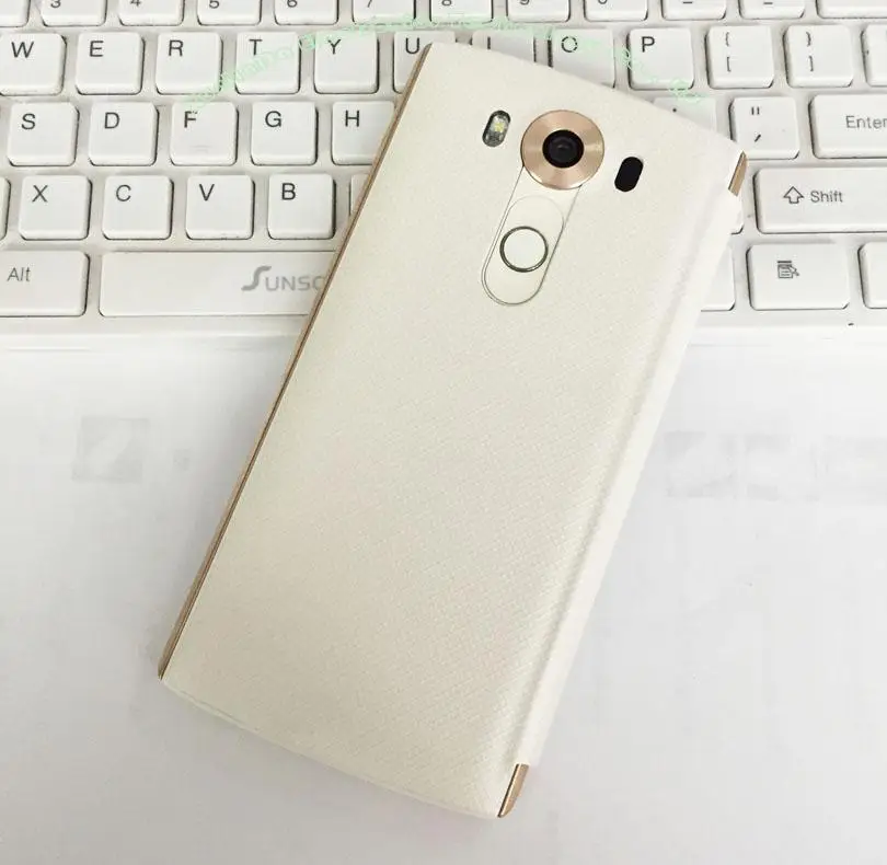 Для LG V10 лучшее качество Быстрый Чехол Официальный Смарт вид откидная Обложка на заднюю панель из искусственной кожи для LG V10 NO: LGV1