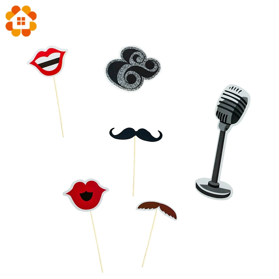 22 шт./компл. Just Married mr Mrs весело Photo Booth Реквизит Свадебные украшения Photobooth душ