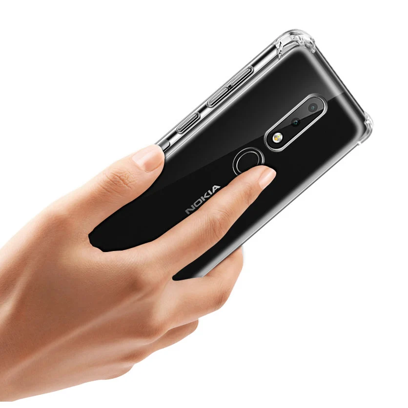 Противоударный прозрачный силиконовый защитный чехол для Nokia 2 1 3 4 5 6 7 8