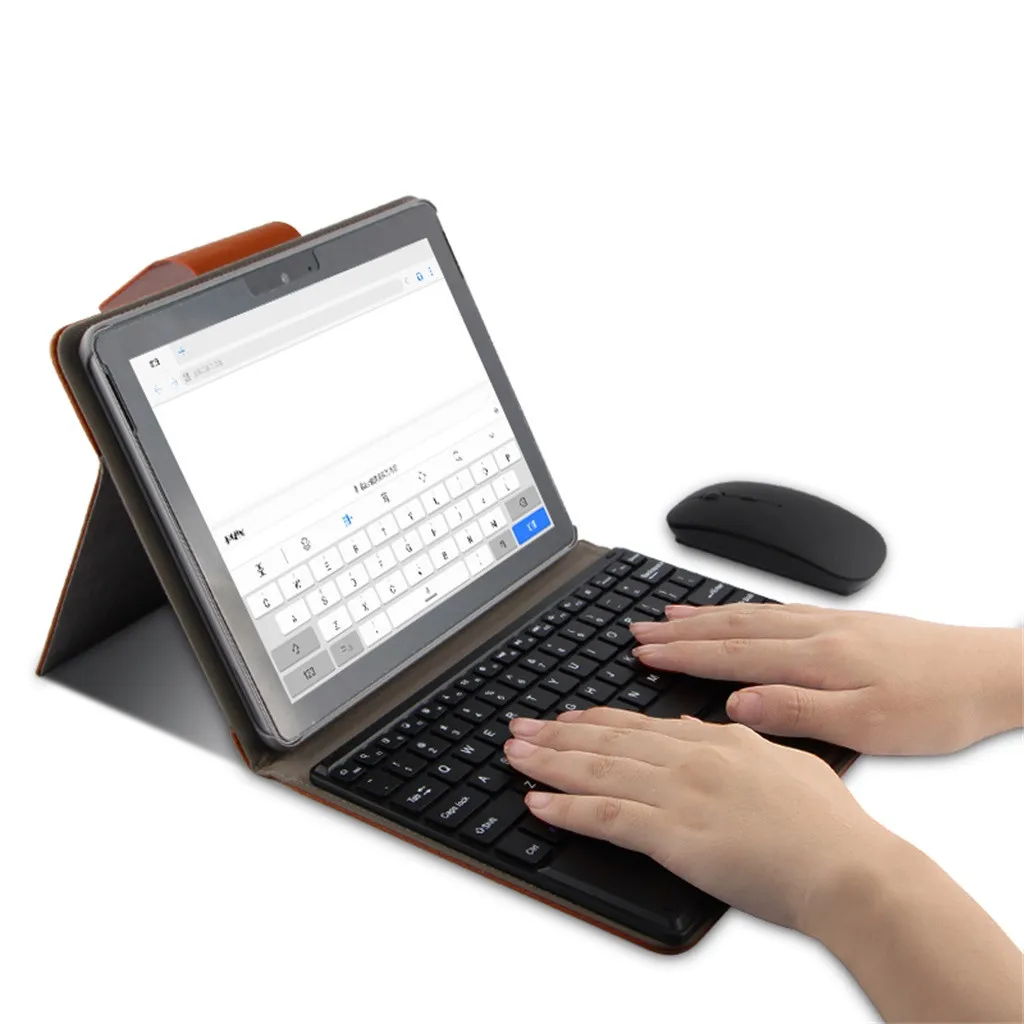 Ouhaobin беспроводная клавиатура с крышкой для поверхности GO 10,0 дюймов MediaPad Bluetooth клавиатура чехол Флип кожаный чехол 0325#2