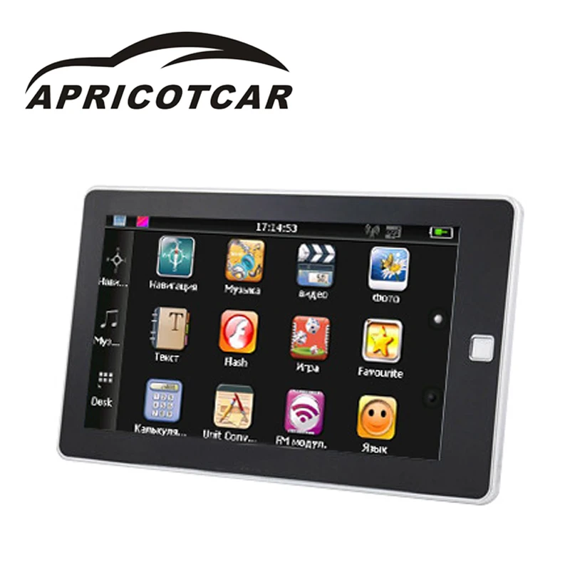 APRICOTCAR Автомобильный gps навигатор 7 дюймов Кнопка внешняя портативная навигация