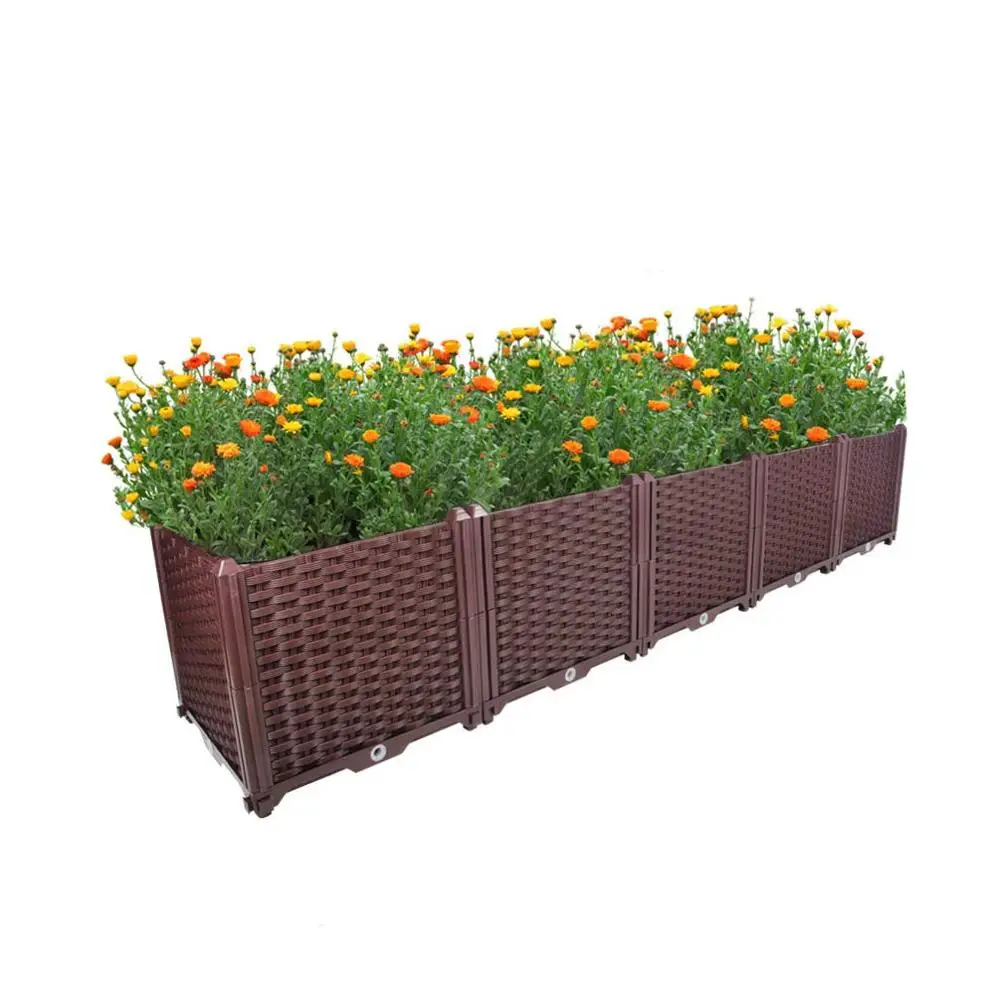 

5 Models Garden Indoor Outdoor Brown Planter Grow Box for Vegetables Flowers Succulents Patio Yard HP00-5/6/7/8/9