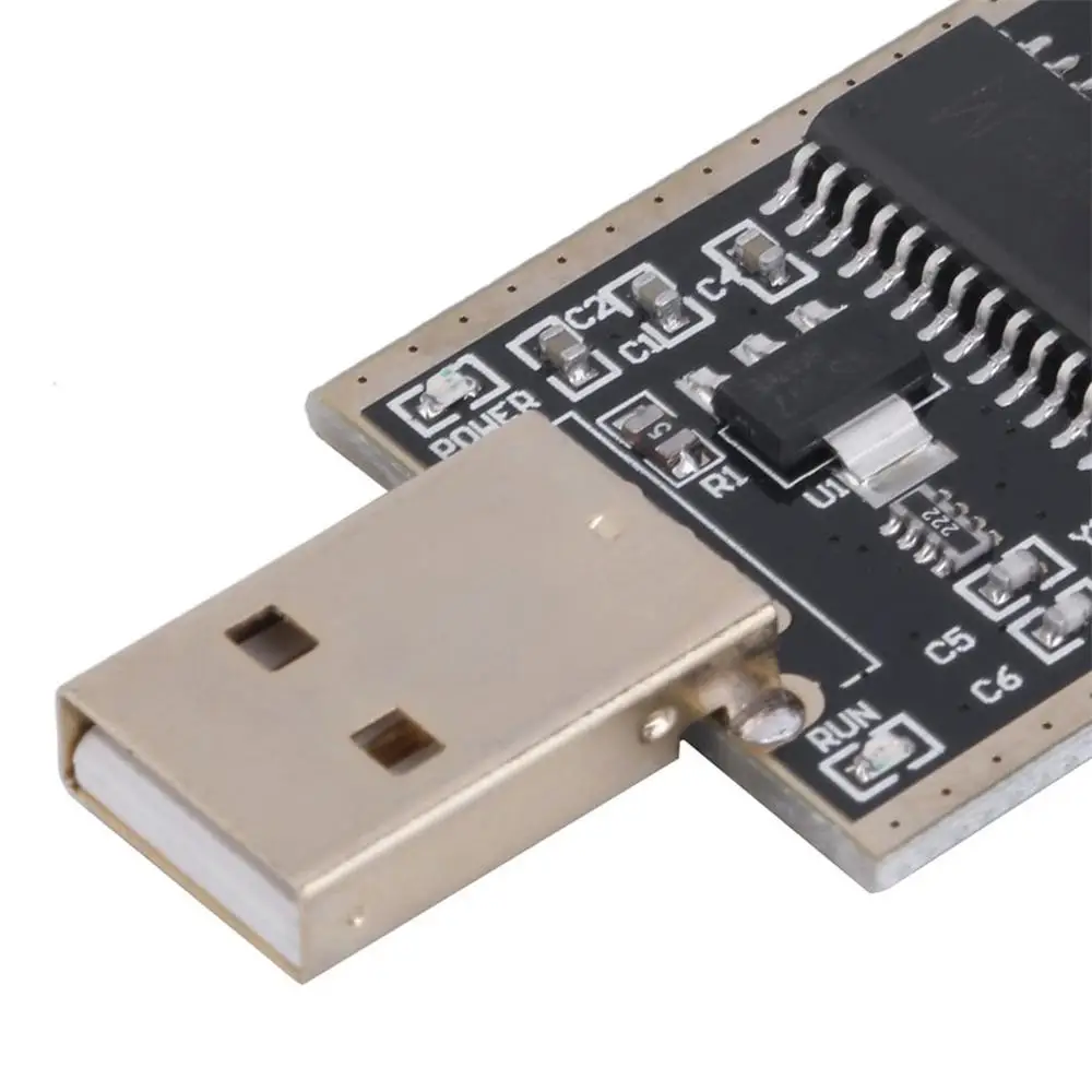 Программатор EEPROM CH341A флэш-программатор с ЖК-дисплеем чёрный и жёлтый 25 серий SPI 24 |