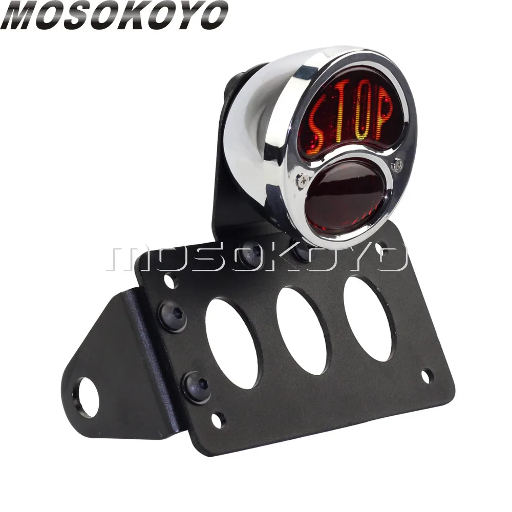 Винтажный Ретро Стоп задний фонарь 3/4 &quotоси Боковое крепление номерные знаки