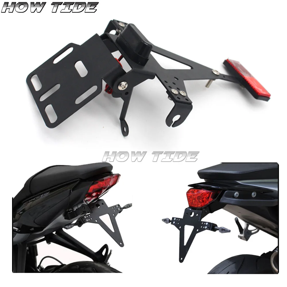 

Motorcycle Tail High Quality Tidy Fender Eliminator License Plate Holder LED Light For Honda XL CX 500 600 XT