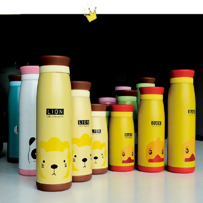 Новое поступление 250 мл/350 мл/500 мл мультяшный термос чашка бутылка из нержавеющей