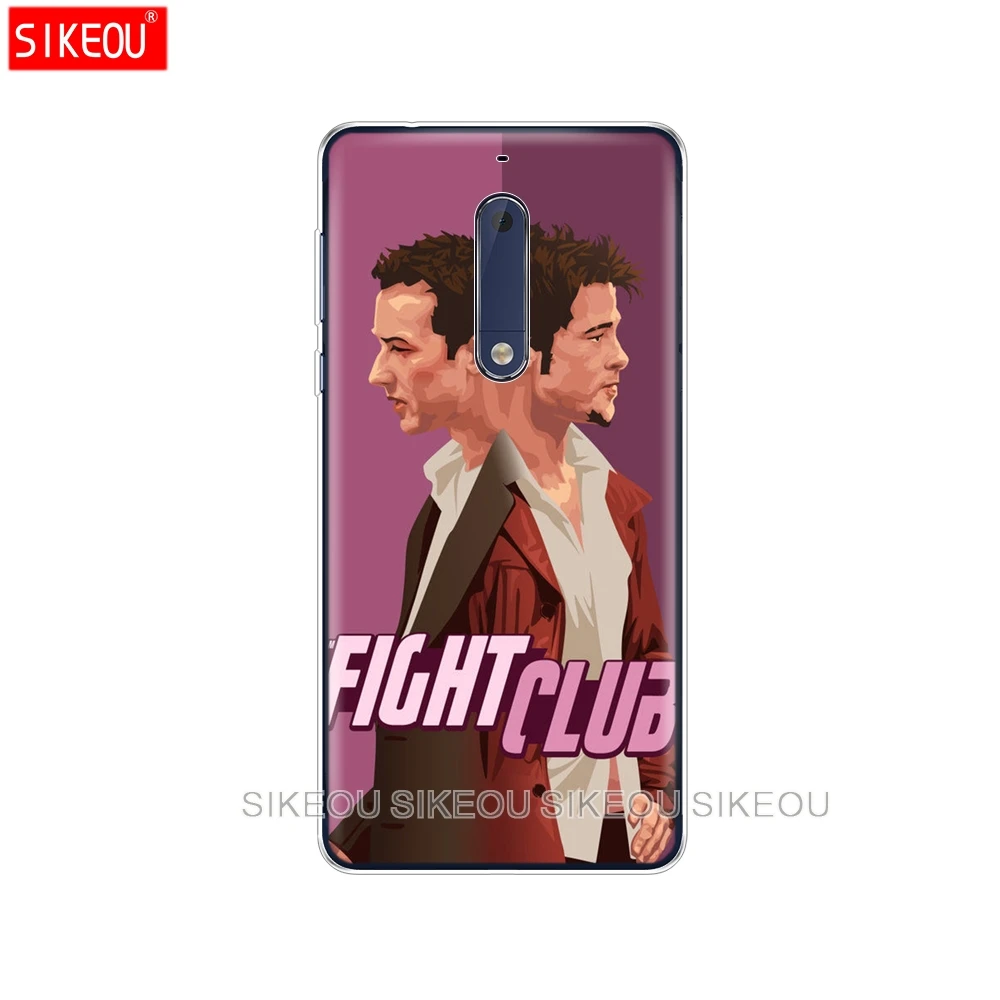 Силиконовый чехол для телефона Nokia 5 3 6 7 PLUS 8 9/Nokia 1 2 2018 Fight Club 1999|Бамперы| |