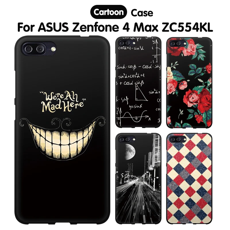 Чехол EiiMoo для телефона ASUS Zenfone 4 Max ZC554KL силиконовый мягкий ТПУ мультяшный чехол