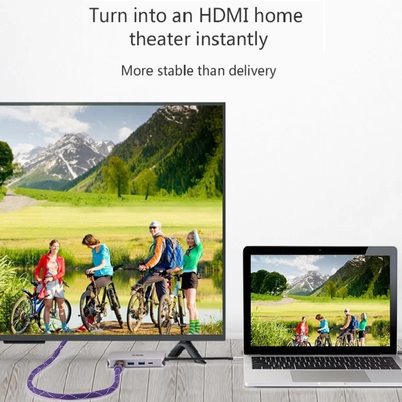 ССК тип-c концентратор usb-хаб тип-c к USB 3,0/HDMI 4 K/VGA 1080 P/SD/TF/Gigabit RJ45/аудио SD/TF карта USB3.1 GEN1 для ноутбука планшета