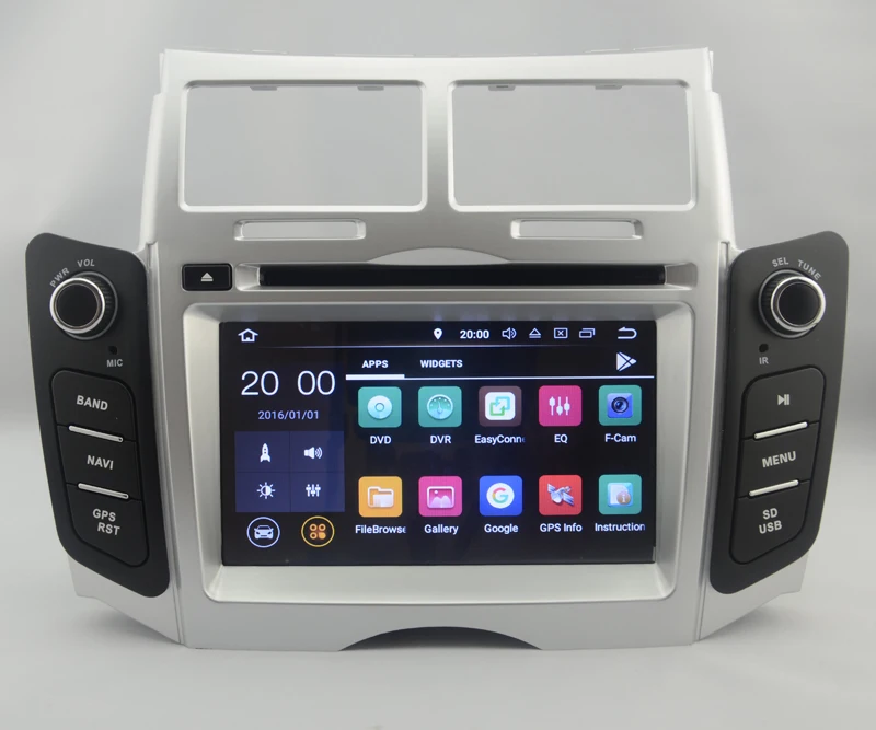 Восьмиядерный IPS экран Android 9 0 автомобильный DVD GPS радио навигация для Toyota Yaris Vitz Belta