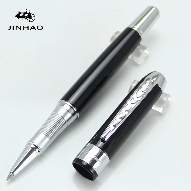 JINHAO250 черные и Серебристые школьные офисные ручки для письма ручка с роллером 0 7