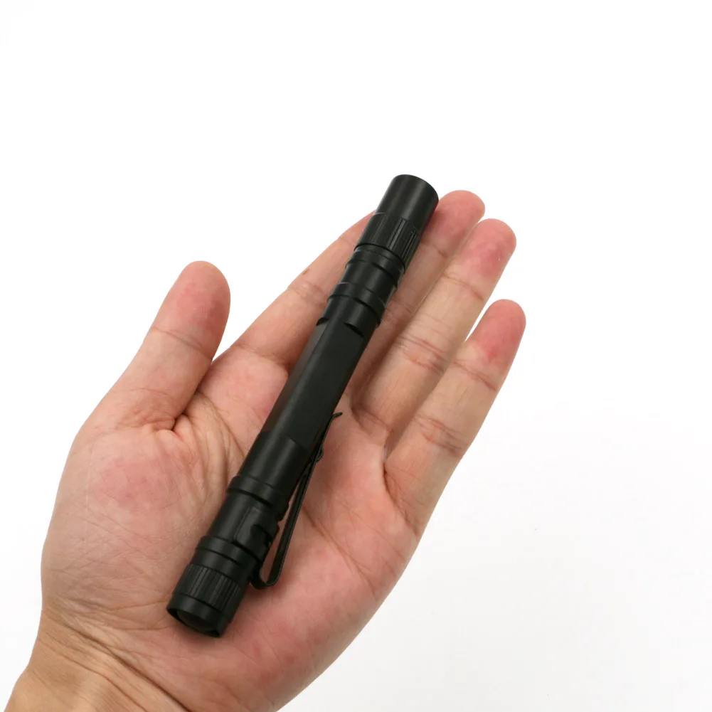 Супер яркий мини алюминиевый XPE светодиодный карманный фонарь с зажимом для