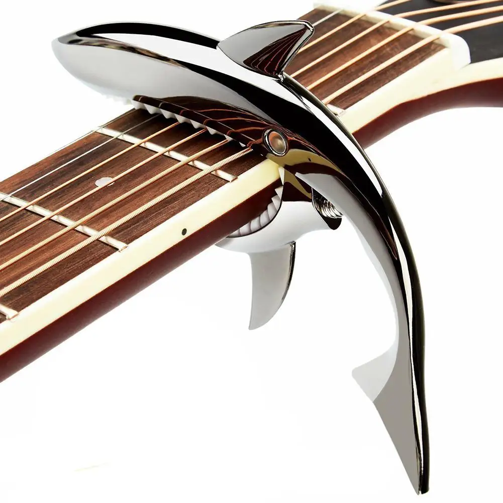 

Shark Guitar Capo Zinc Alloy Quick Change Guitarra String Capos for Classic Folk Acoustic Electric Bass Guitar Parts Accessories