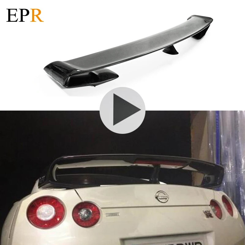 Автомобильный Стайлинг для Nissan R35 GTR CBA DBA углеродное волокно OEM задний спойлер