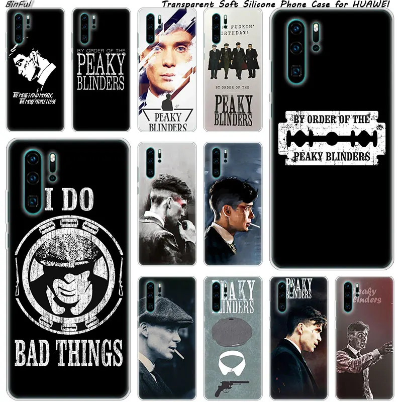 Чехлы для телефона с принтами "острые козырьки: Томми Шелби" Мягкий силиконовый чехол для телефона для huawei P30 P20 Pro P10 P9 P8 Lite P Smart Z плюс NOVA 3 3i Модный чехол с принтом"