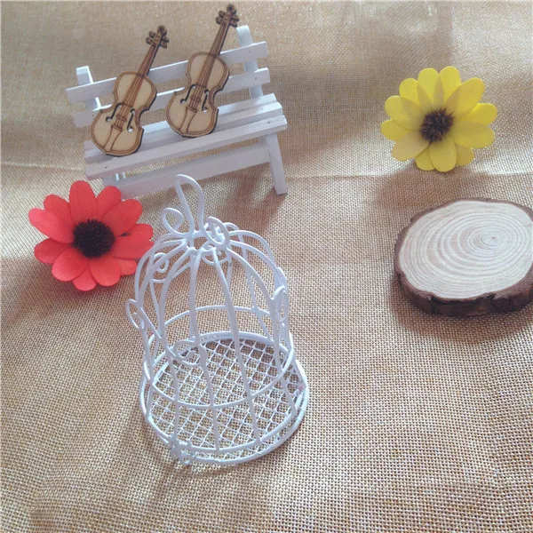 Мечта свадьбы 30 шт./лот металлическая белая птичья клетка коробка конфет