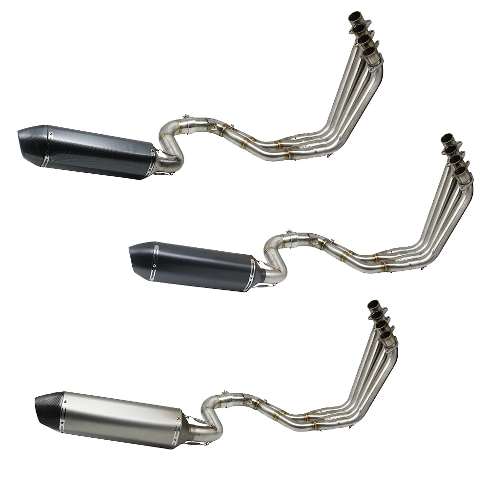 ZS MOTOS Motorcycle Full Exhaust System Fit For Honda CBR650 CB650F CBR650F 2015-2017 51mm Stainless Steel Pipe Tube | Автомобили и