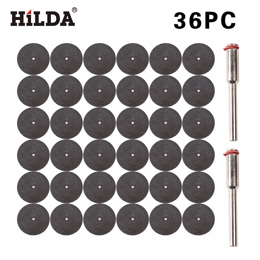 HILDA отрезание дискового колеса 36 Упаковка для Dremel Craftsman Chicago Mini 15/1" baldes Dremel вращающиеся инструменты с 1 шт. 1/8" оправка