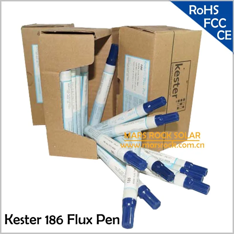 20pcs/Lot Wholesale Kaster Rosin 186 Flux Pen for Solar Cells Panel Solder, Free Shipping, High Quality