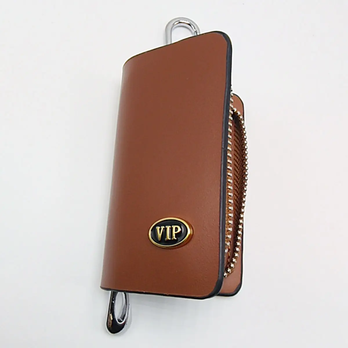 Leather Car Smart Key Chains Bag Auto Remote Case Fob Keyring Wallet Zipper Cover for VW Cadillac Skoda Infiniti Honda Acura | Автомобили