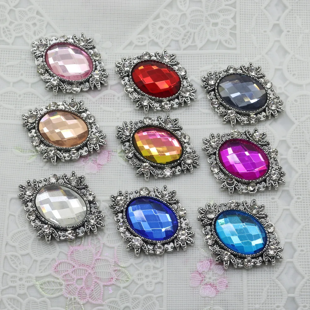 Новинка 10 шт. декоративные металлические пуговицы в стиле ретро|rhinestone buttons|metall