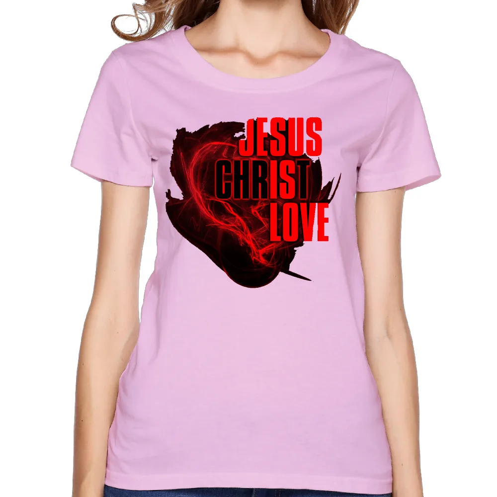 Иисус Христос любовь обои персонализированные хлопок с О образным вырезом