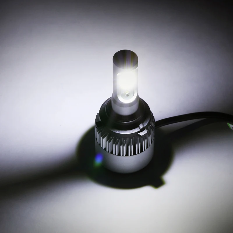 Oslamp S2 светодиодный налобный фонарь 9006 COB чипы Автомобильные фары Однолучевые