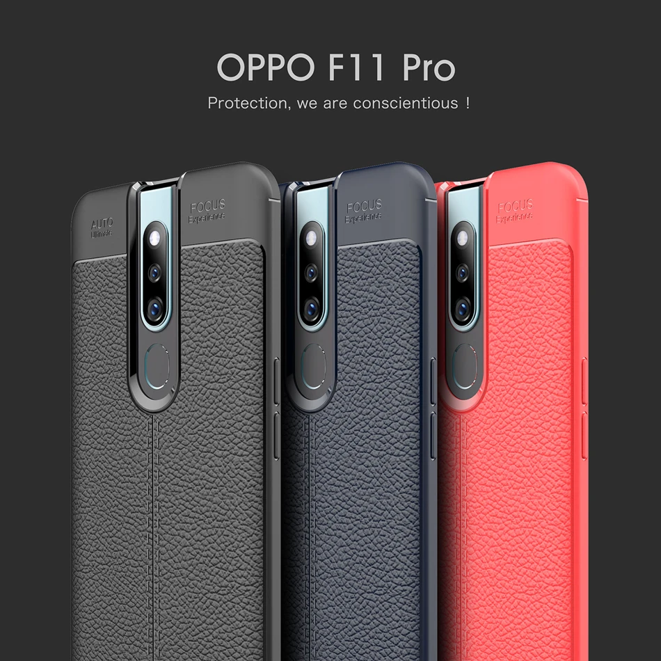 Роскошный брендовый оригинальный ударопрочный армированный чехол OPPO F11 Pro мягкий