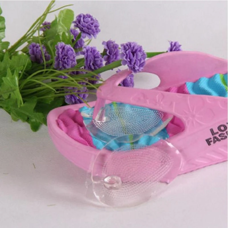 1pair Elastic Gel Forefoot Silicone Shoe Pad Foot Support Cushions Sore Pain Insoles Women's High Heel Foot Care Protector