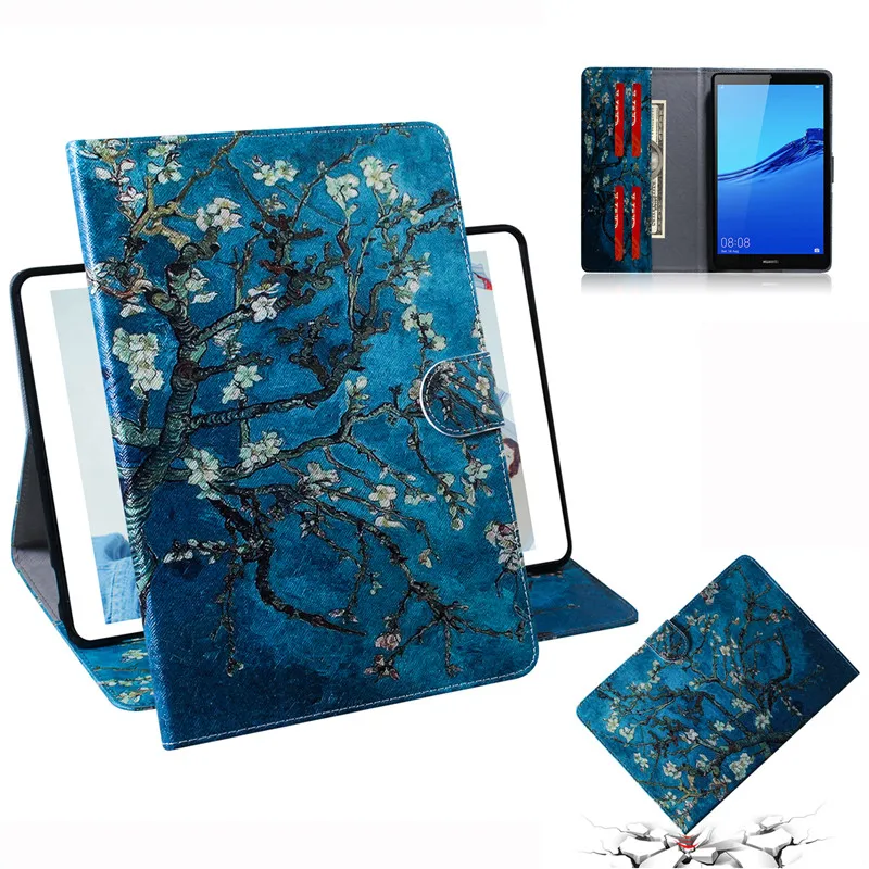 Чехол-книжка для планшета Amazon Kindle Fire HD 10 2015/2017 кожаный чехол-подставка с цветным