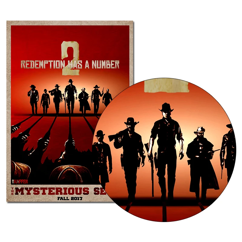 Red Dead Redemption 2 Game холст постер настенное художественное изображение живопись 20x30