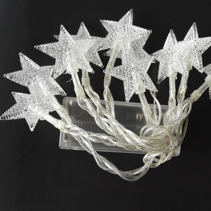 Новинка 10 светодиодов Праздничные огни пять звезд Строка фонари светодиодные