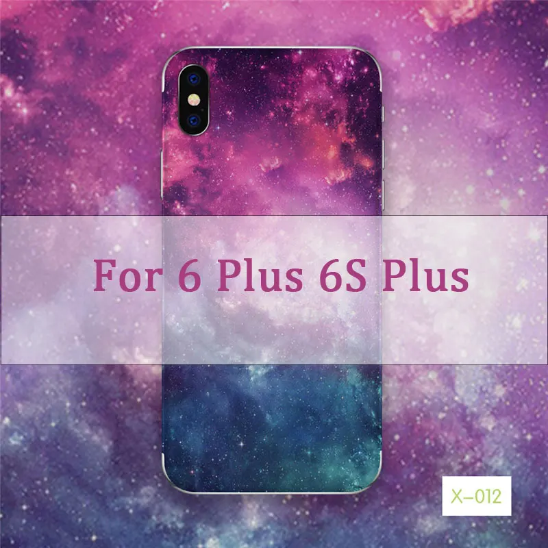 For 6 Plus 6S Plus Красочные Звездные граффити телефон наклейка на задней обложке для iPhone 6 6S 7 8 X клейкая пленка из ПВХ для iPhone 7 6 8 Plus наклейки - Цвет: For 6 Plus 6S Plus