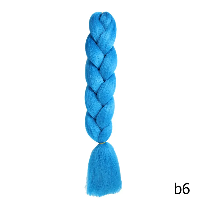 #27 Sambraid jumbo косы ombre канекалон 24 inch плетение волос для вязания канекалон крючком косы синтетических крючком волос 100g - Цвет: #27