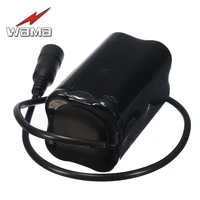 1x wama 8000mah 8 4v li ion 18650 rechargeable battery pack for bicycle bike headlamp outdoors led flashlight 4s in parallel