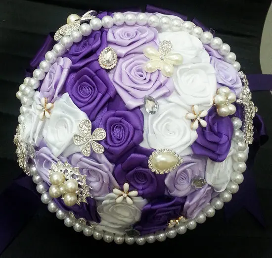 2015 Newest wedding accessories decoration casamento bridal bouquets hand made high quality drill crystal pearl bouquet | Свадьбы и