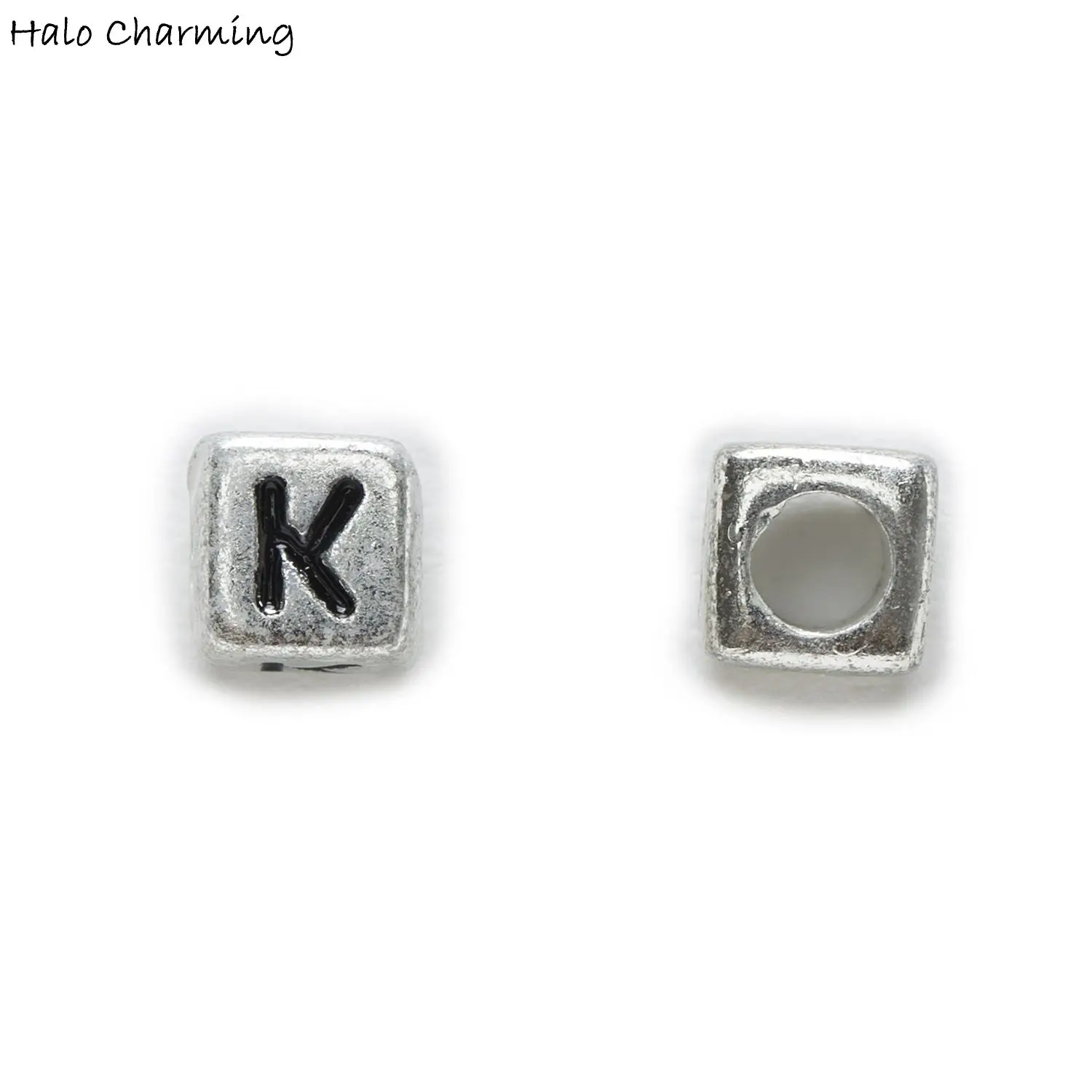 100 шт. квадратные акриловые бусины разделители 6 мм|beads alphabet|letter beads100 pieces |