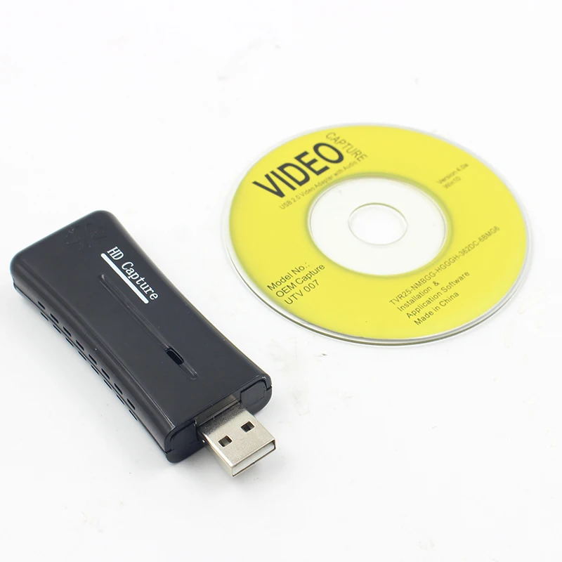 Карта видеозахвата kebidumei Mini USB2.0 Port HD 1 способ 1080P для конвертации видео ПК Sup port s