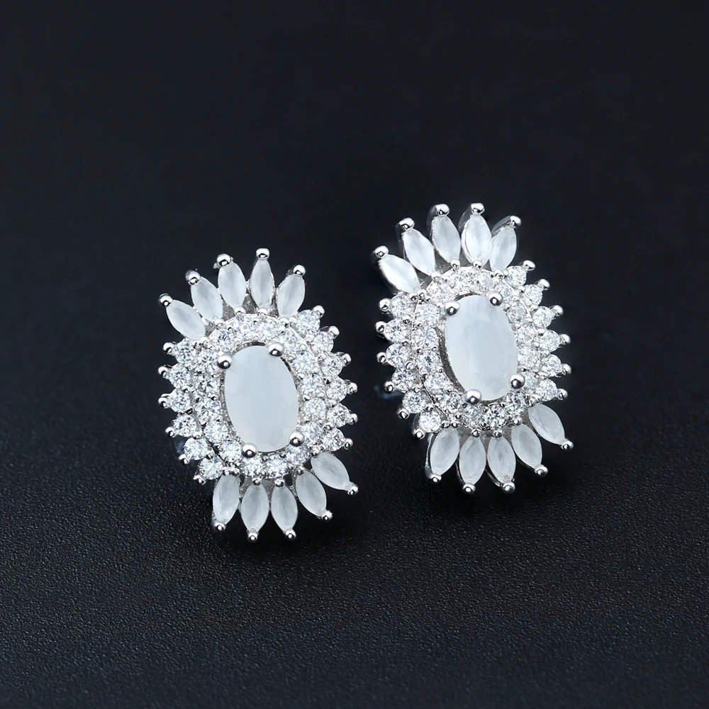 3 пар/лот Разноцветные серьги-гвоздики трендовые серьги с натуральным кристаллом