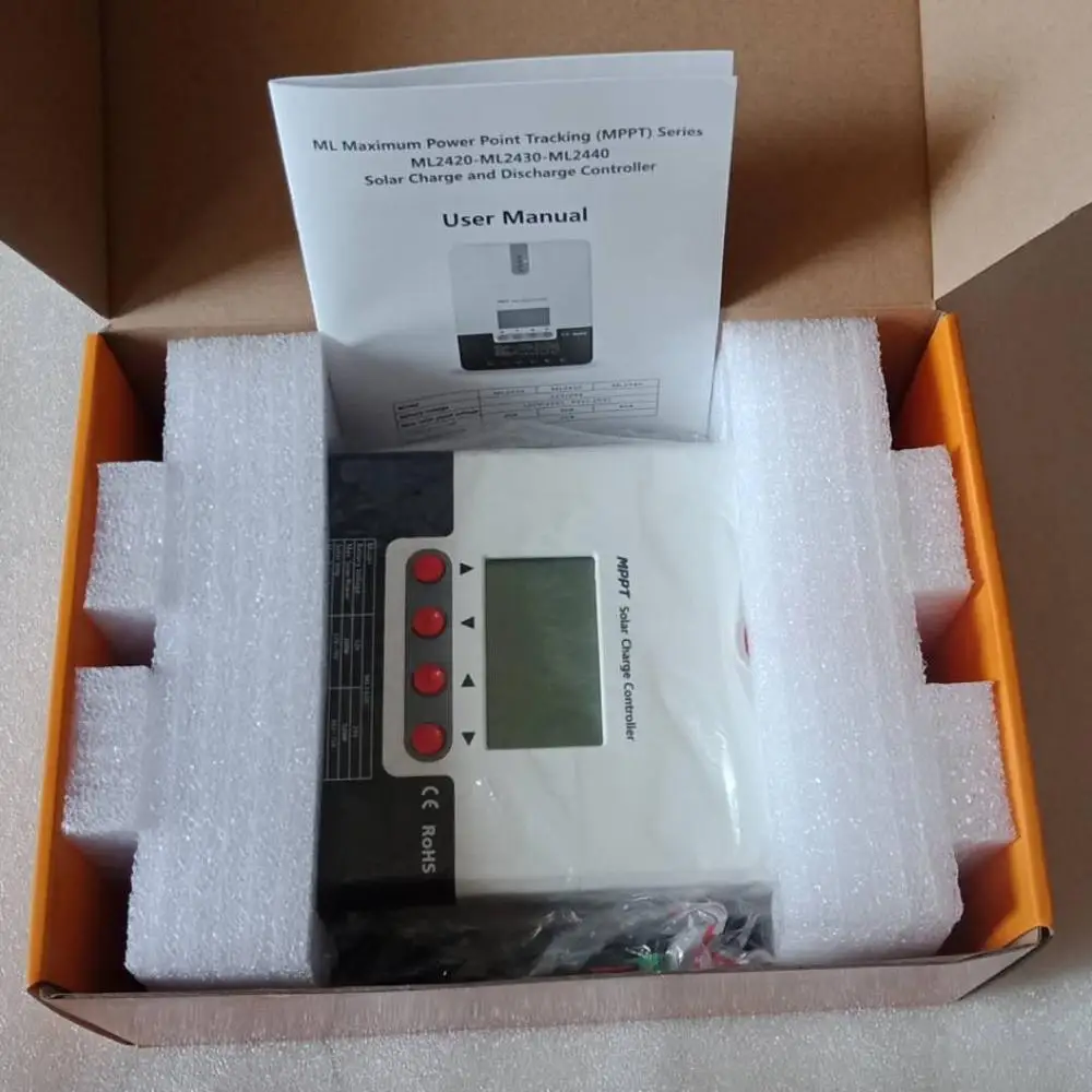 Автоматический контроллер заряда солнечной батареи MPPT ML4860 60 А 12 В 24 36 48 рабочий