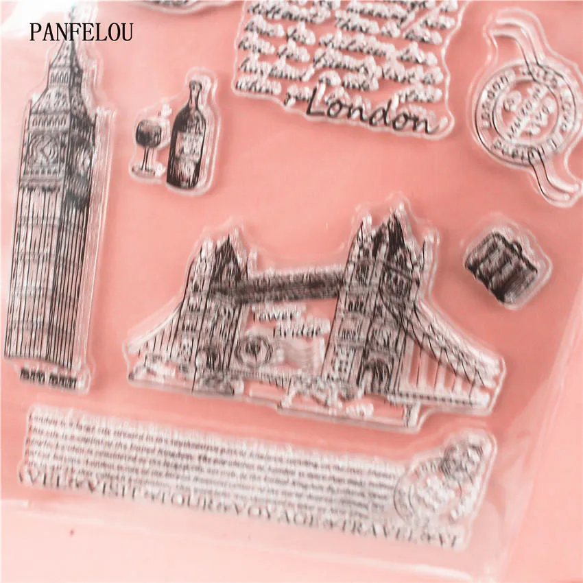 PANFELOU Tower bridge прозрачный силиконовый штамп/печать для скрапбукинга/фотоальбома