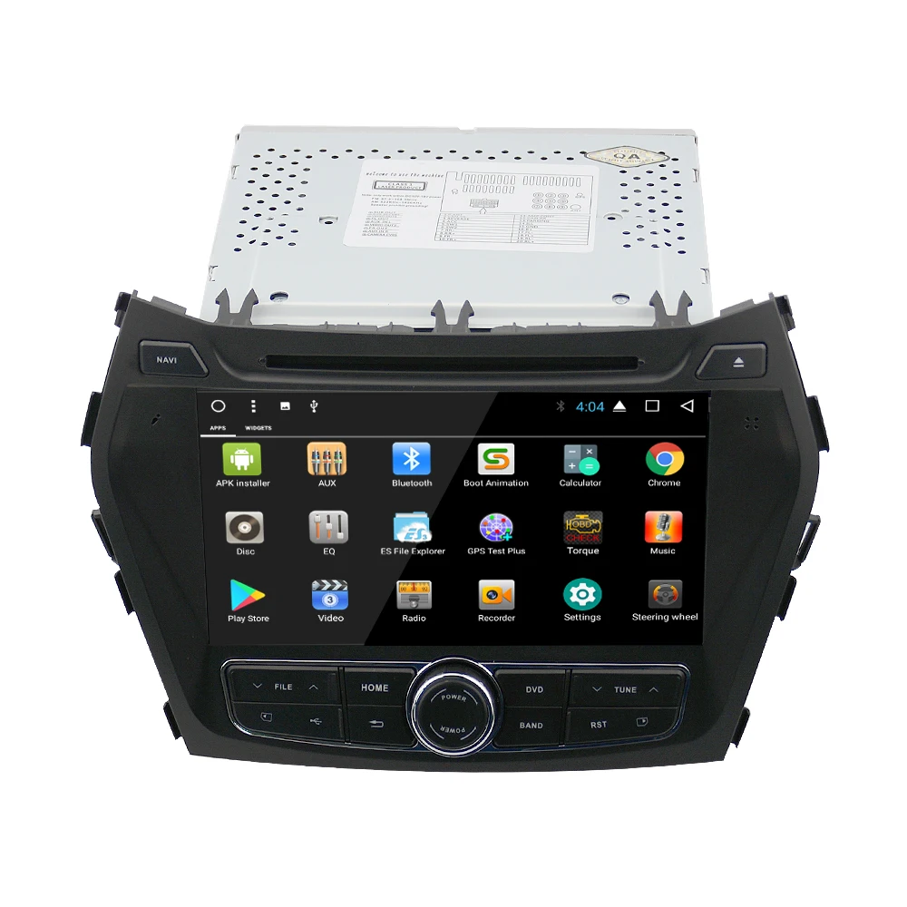 EKIY " 2 Din Android 8.1.0 автомобильный DVD мультимедийный плеер для hyundai Santa Fe IX45 Авто gps Navi Радио стерео Музыка Аудио головное устройство