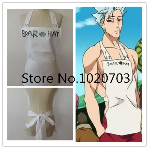 Белый фартук для косплея Seven Deadly Sins Nanatsu no Taizai Ban|costume dance|apron pinaforeapron fabric |