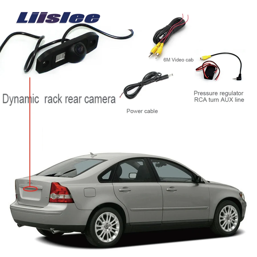 Liislee CCD Автомобильная камера заднего вида для Volvo S40 S40L 2005 ~ 2012 HD ночного