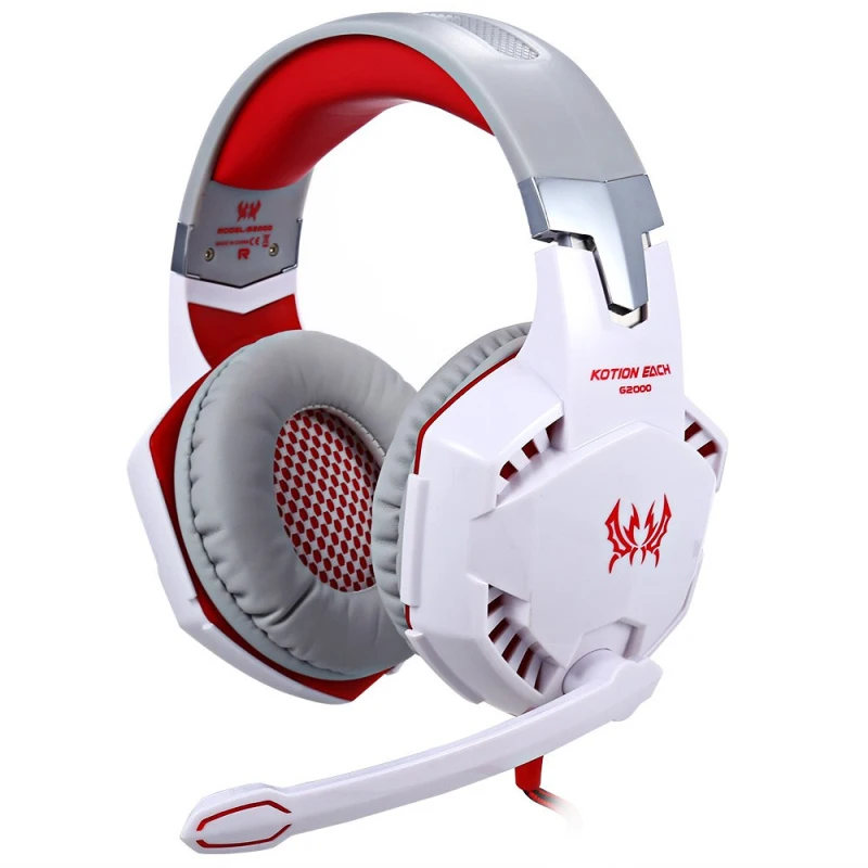 Каждый G2000 глубокий бас игры для наушников стерео окружении Over Ear Gaming Headset повязка наушники с легкой