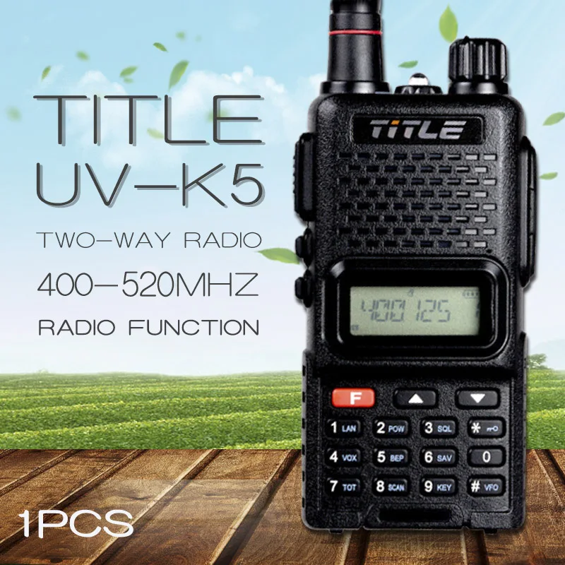 (1 шт.) черное портативное радио KSUN UV K5 двухдиапазонное УВЧ 400 520 МГц fm
